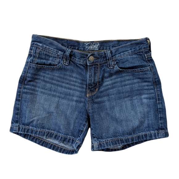 Old Navy Pants - Old Navy The Flirt Blue Denim Jean Shorts 100% Cotton Size Women's 4